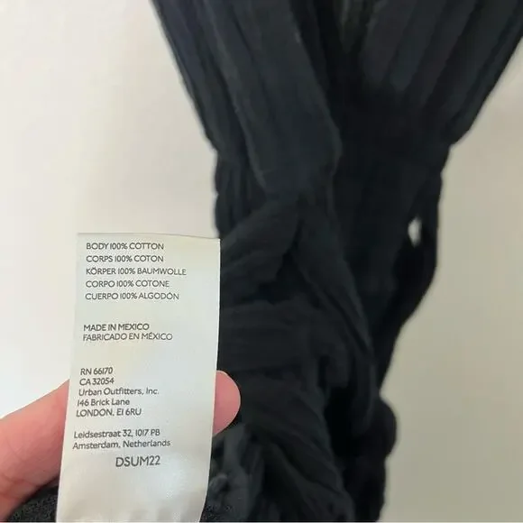 Jens Pirate Booty Free People Prism Black V Neck Gauzy Maxi Dress Womens Size XS - Picture 6 of 6